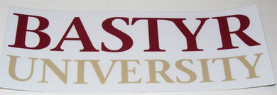 Bastyr University Logo Decal
