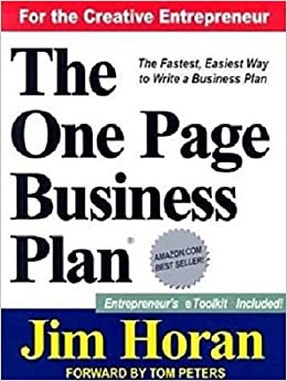 One Page Business Plan