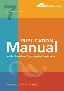 Publication Manual of the APA, 7th ed.
