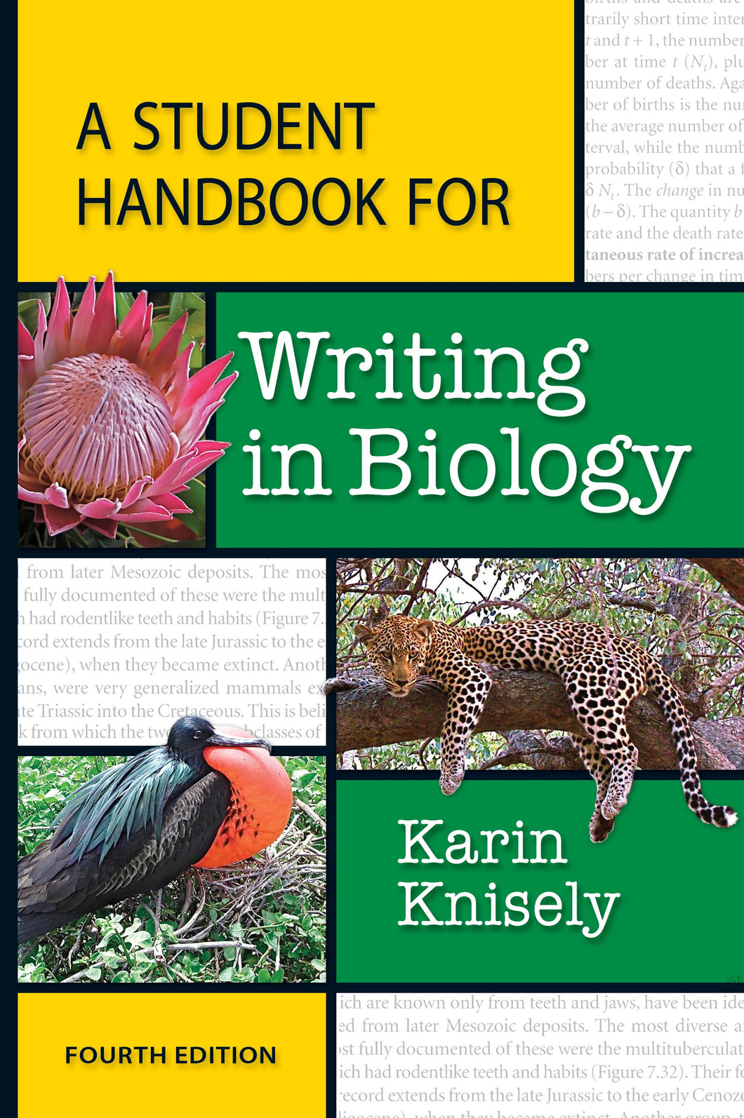 Student Handbook for Writing in Biology, 4th ed.